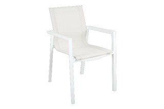 Delia Textilene Armchair White/Off-White Product Image